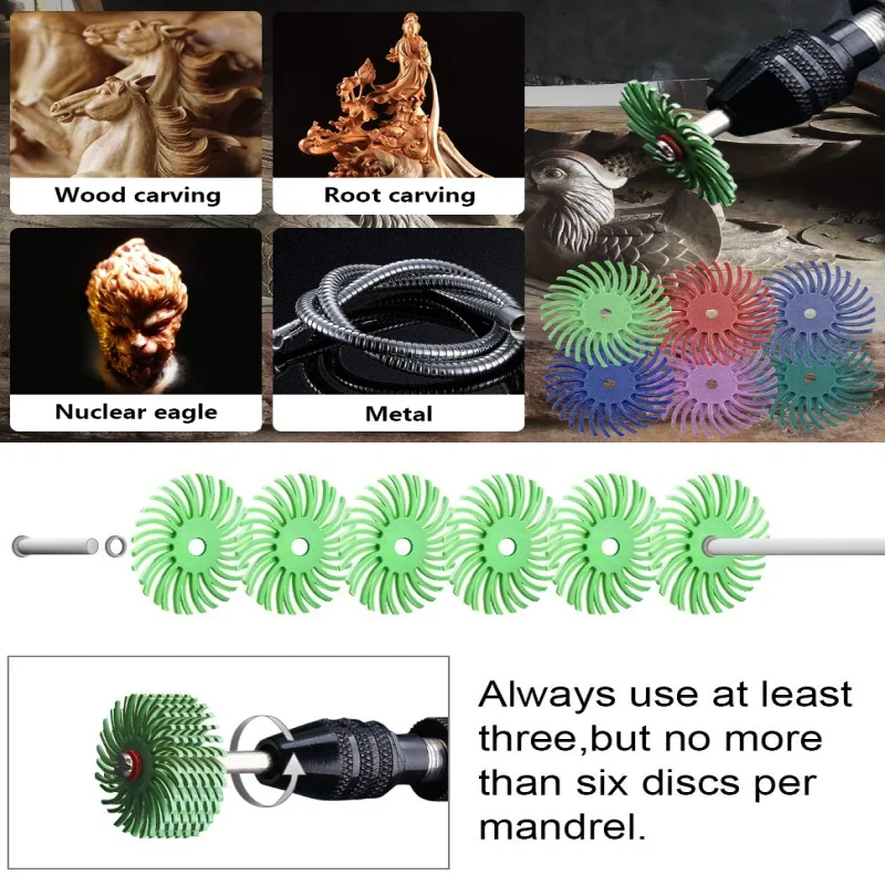 radial bristle disc Радиальный расколочный диск